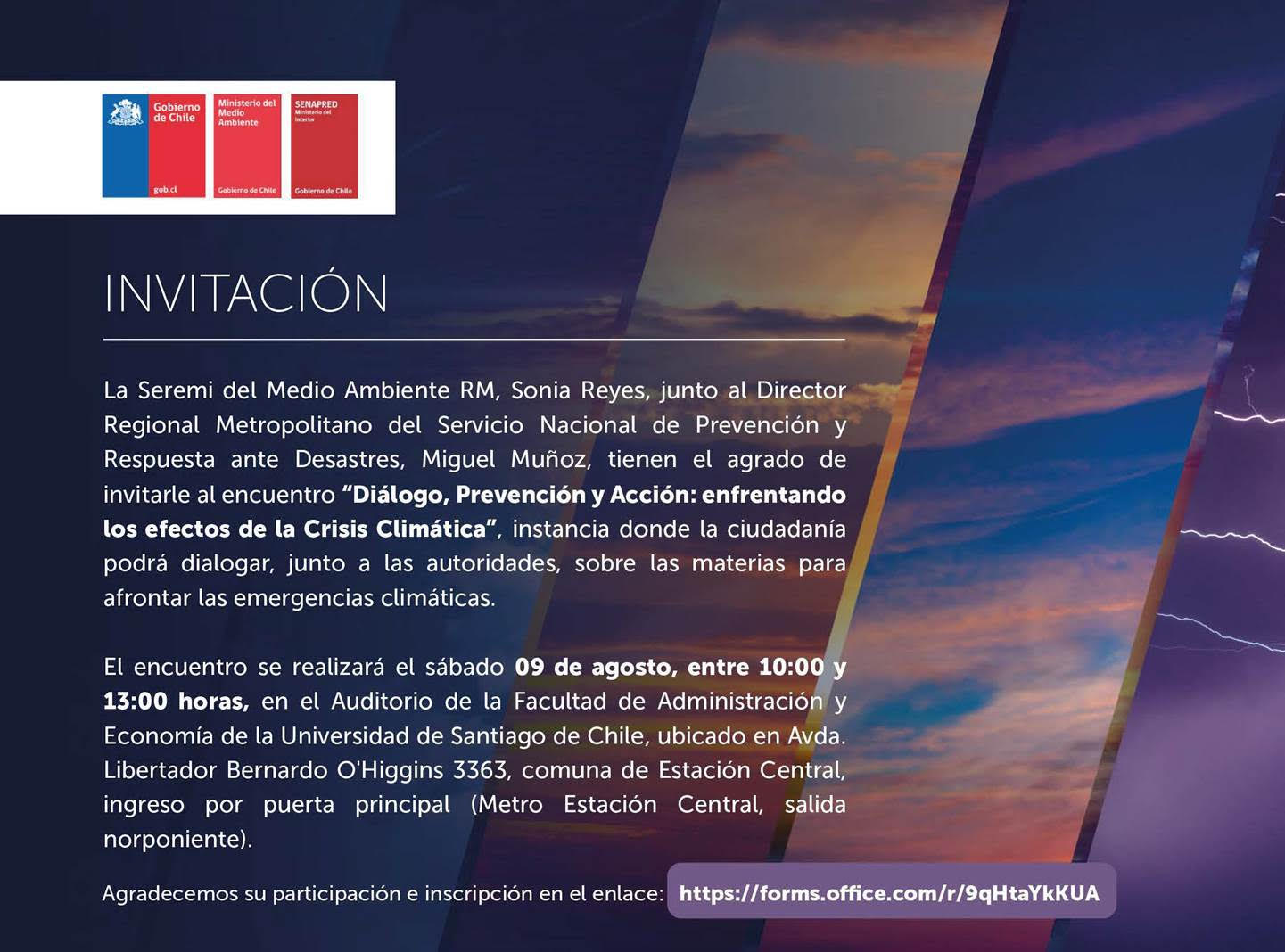 Encuentro "Diálogo, prevención y acción: Enfrentando los efectos de la crisis climática"