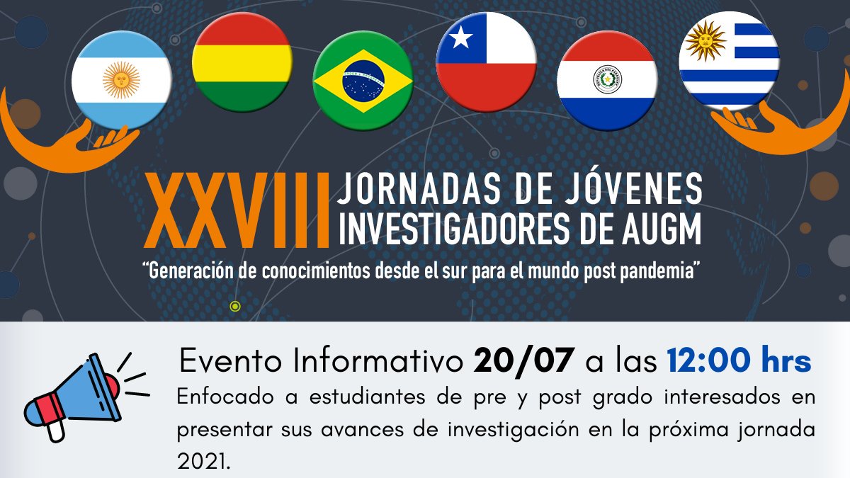Evento informativo para postular a la XXVIII Jornada de Jóvenes Investigadores de AUGM