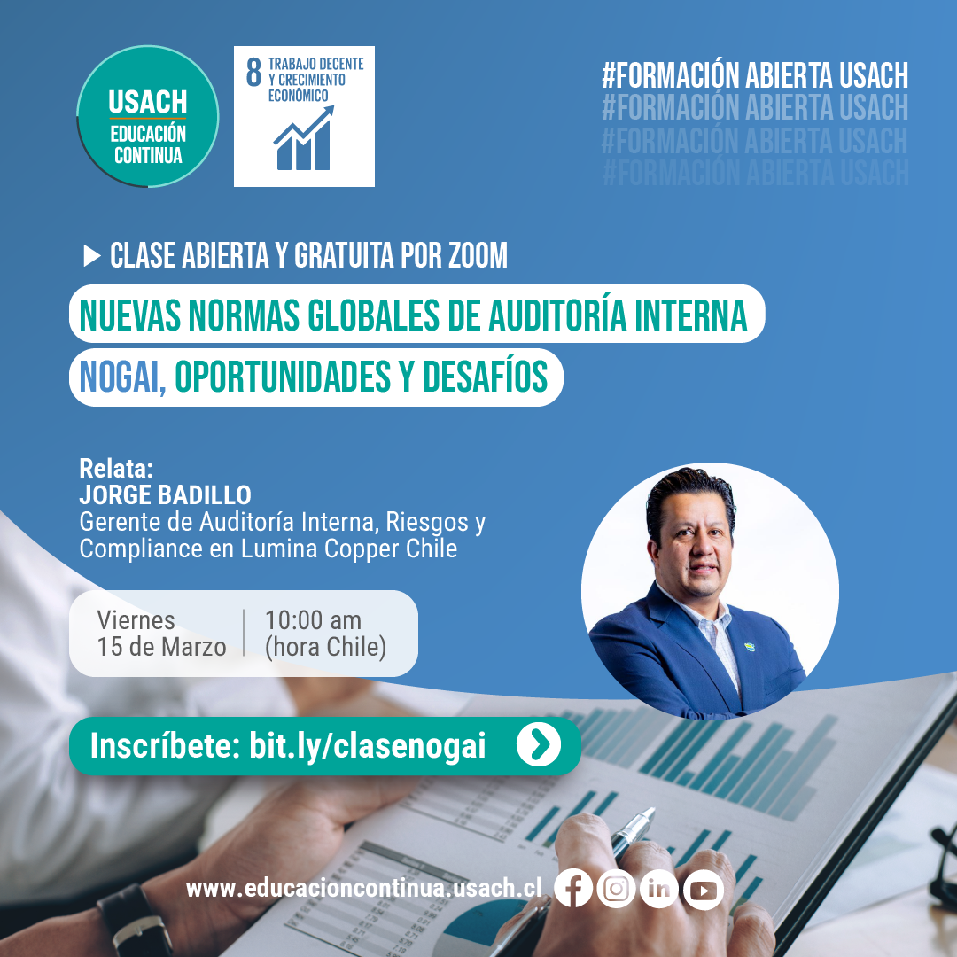 Clse abierta y gratuita: Nuevas Normas Globales de Auditoría Interna - NOGAI, oportunidades y desafíos