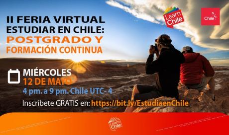 Asiste a la II Feria Virtual: Estudiar en Chile