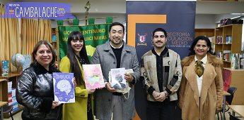 Usach en el territorio: Revista Cambalache realiza donación al Liceo Bicentenario Matilde Huici Navas de Peñalolén