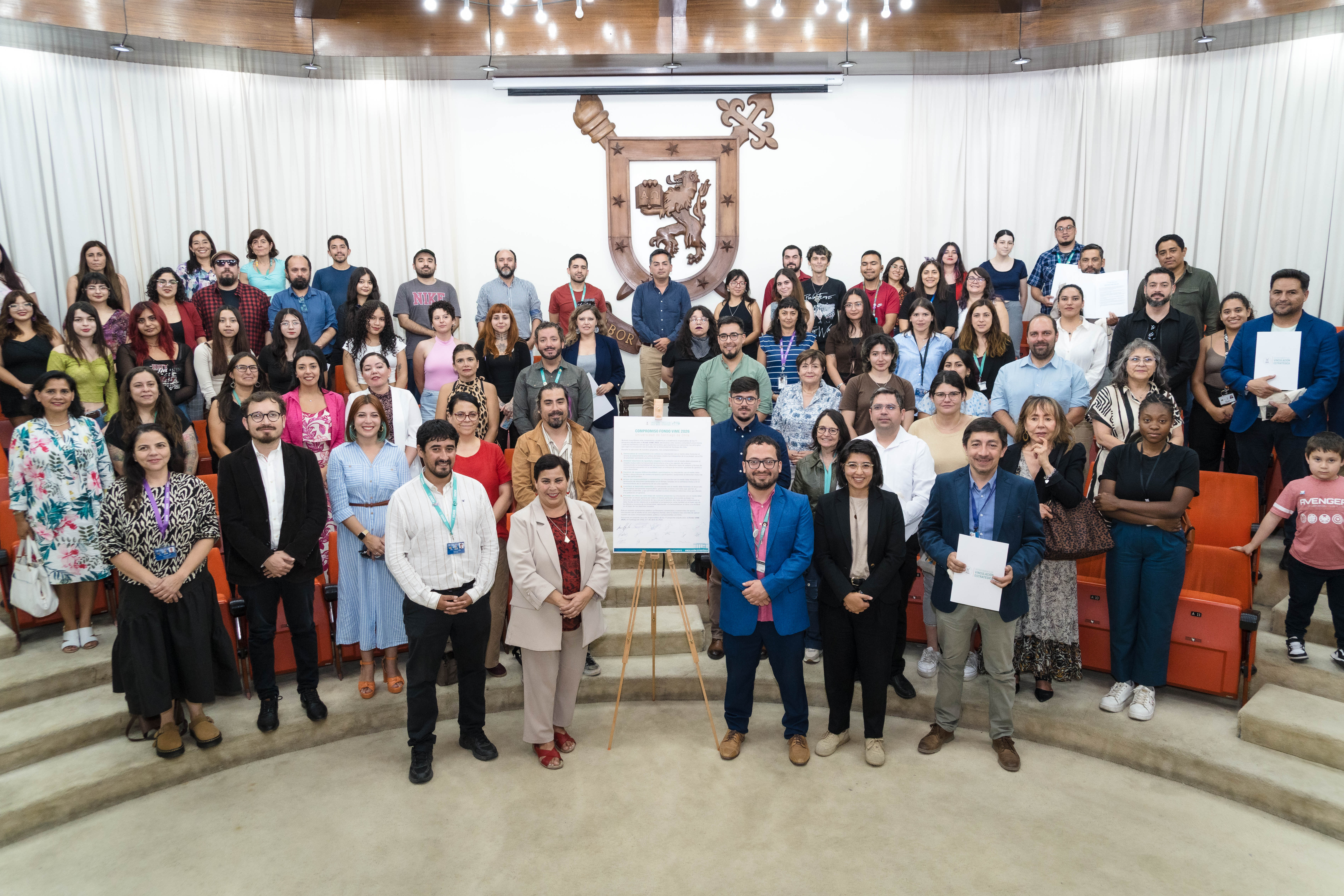 Fotografía grupal de la ceremonia del Fondo VIME 2026.