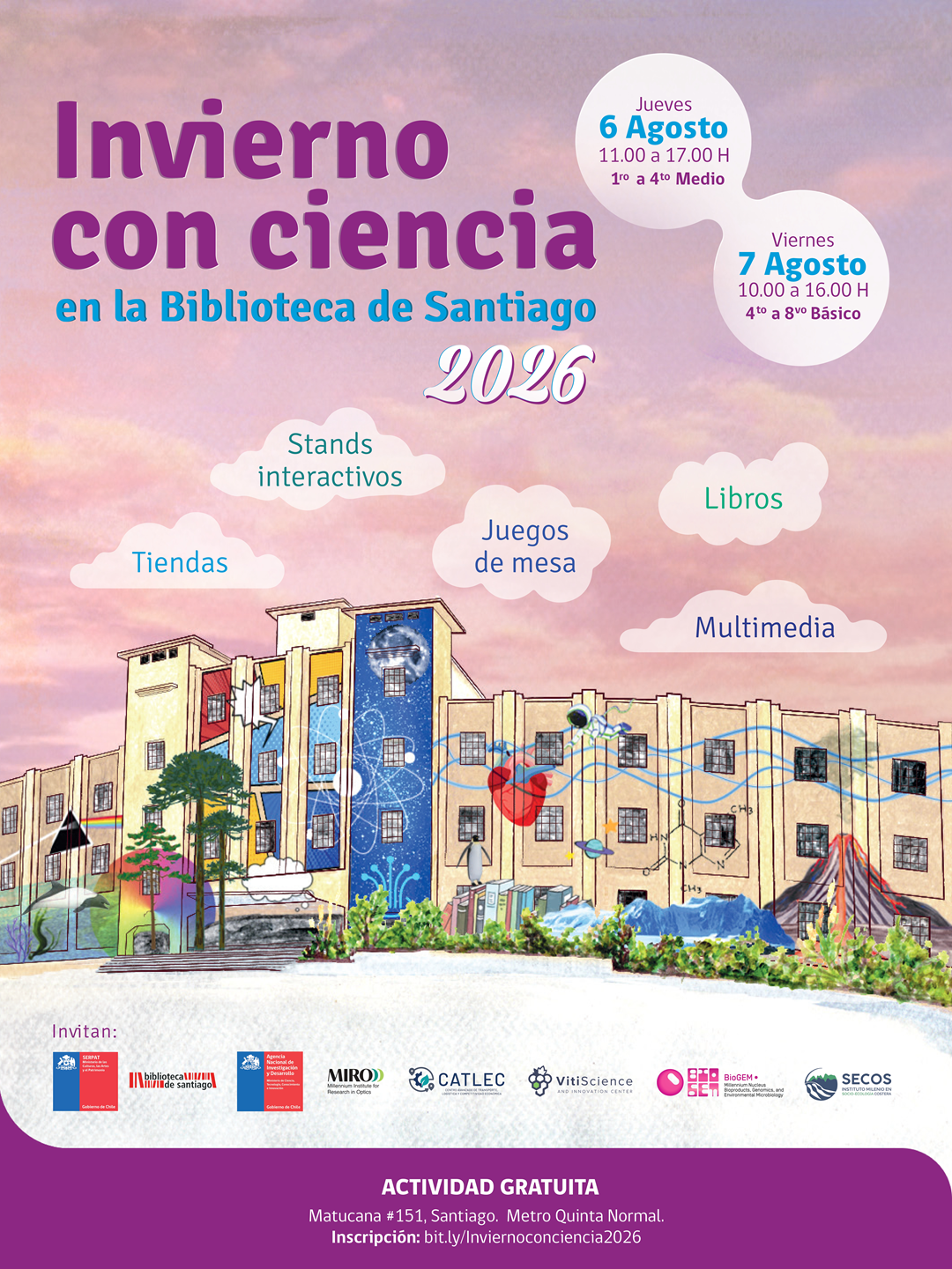 Afiche Invierno con Ciencia