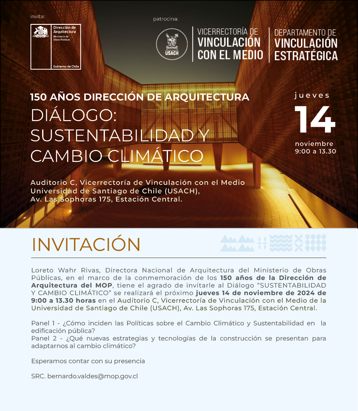 Mesa de diálogo: Sustentabilidad y Cambio Climático