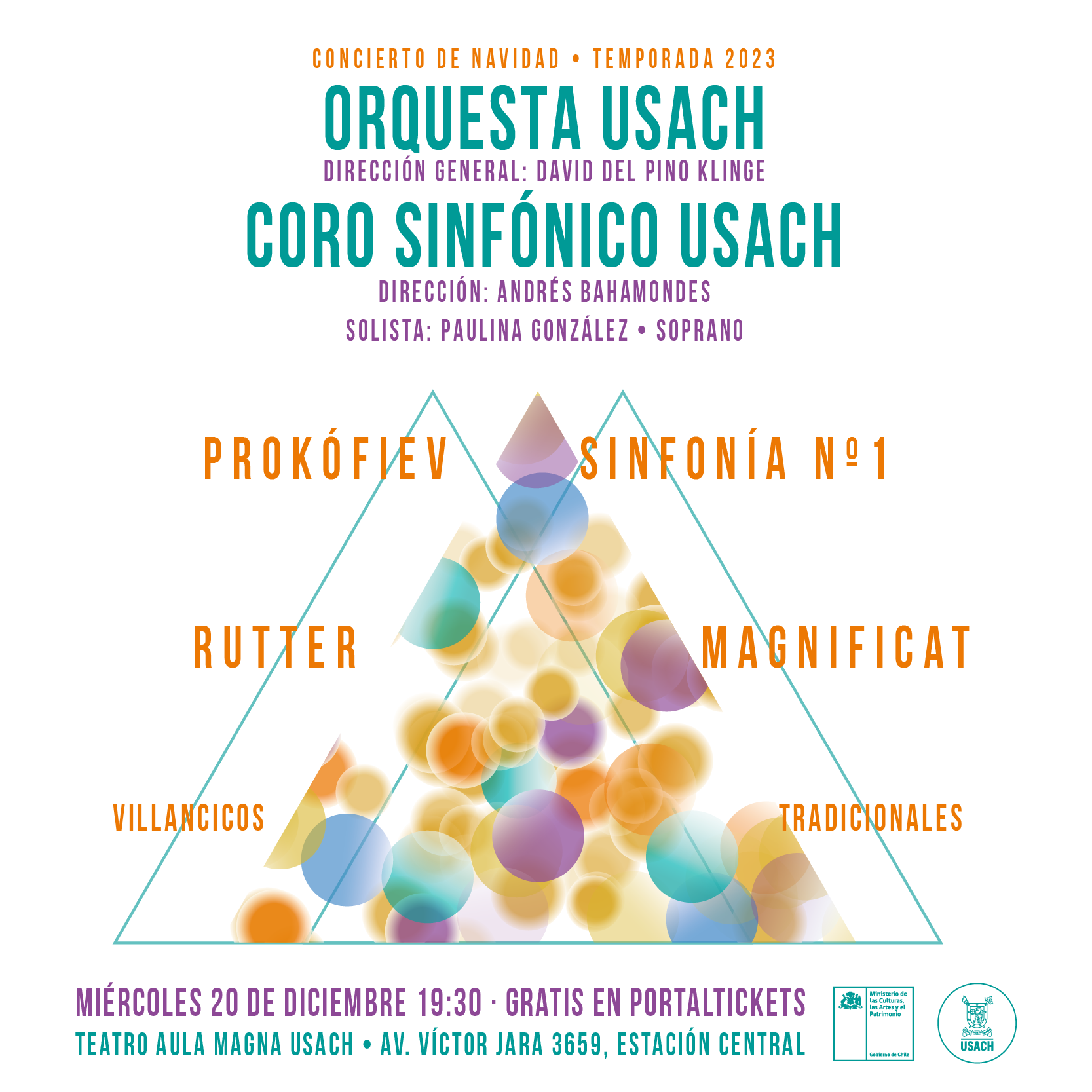 Orquesta Usach & Coro Sinfónico Usach: Concierto de Navidad – Prokófiev & Rutter