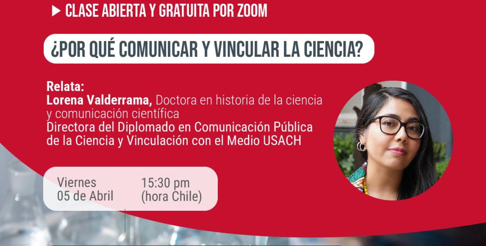 Clase abierta y gratuita | ¿Por qué comunicar y vincular la ciencia?
