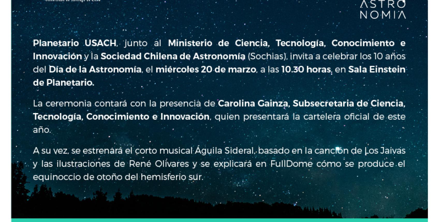 Día de la Astronomía en el Planetario