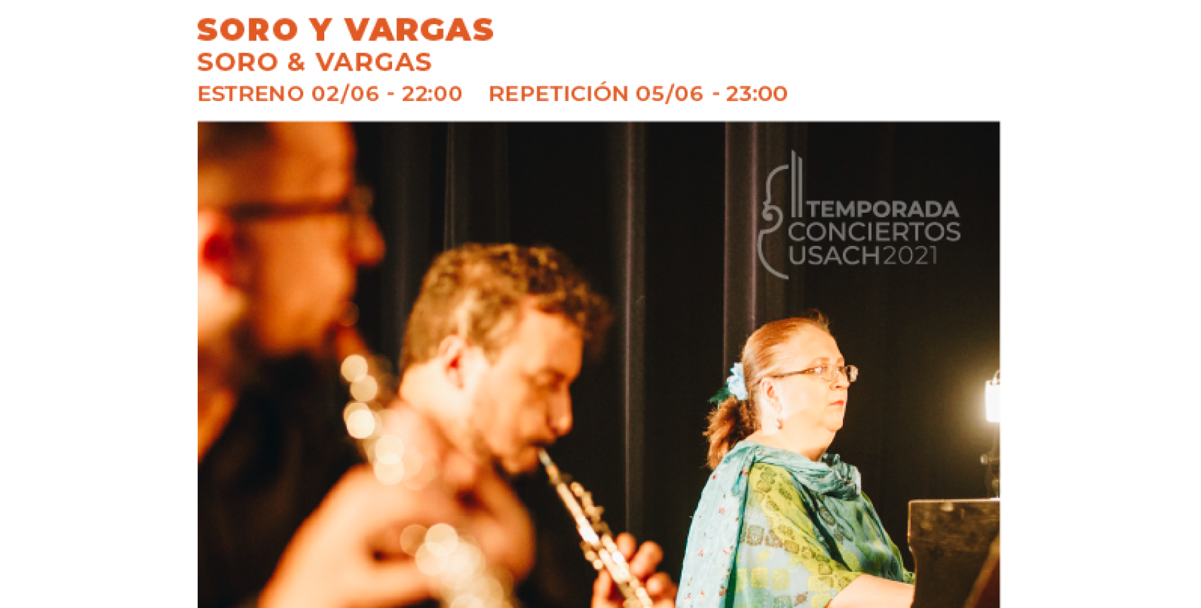 Concierto: Quinteto de Vientos Usach y Svetlana Kotova - Soro y Vargas