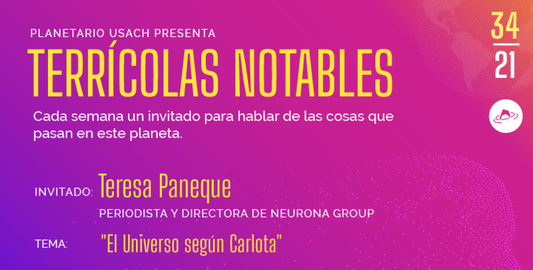 Terrícolas Notables: Tere Paneque, autora de 'El universo según Carlota'