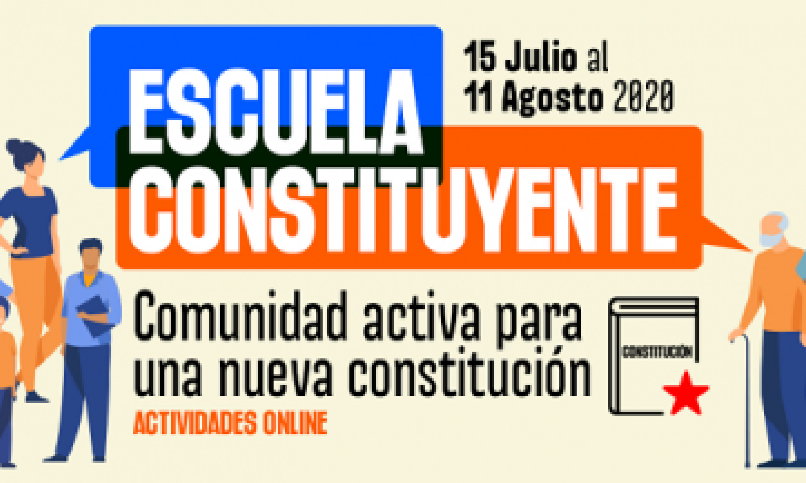 Escuela Constituyente: "Comunidad Activa para una Nueva Constitución" invita a profundizar en temáticas claves del debate constitucional