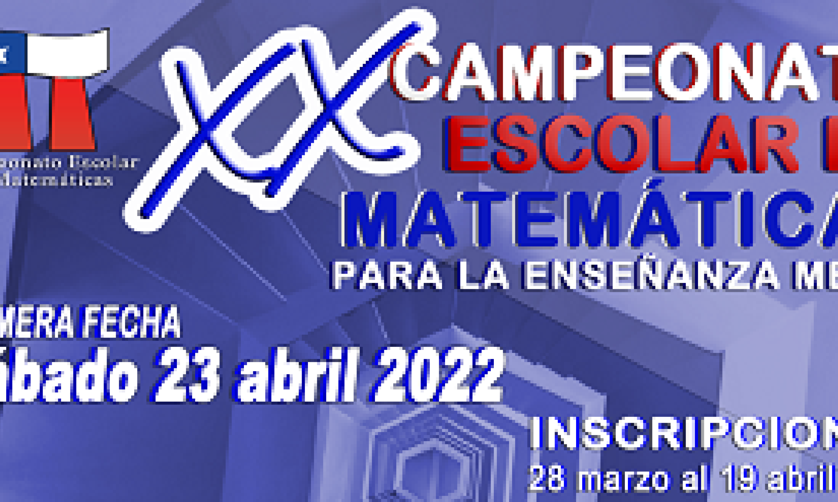 Últimos días para inscribirse al Campeonato Escolar de Matemáticas