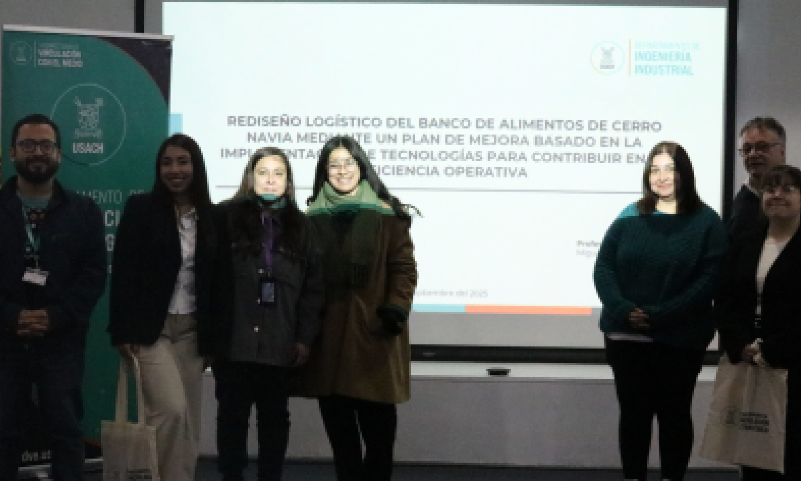 Tesis en el territorio: Estudiantes de Ingeniería Civil Industrial fortalecen la gestión del Banco de Alimentos de Cerro Navia