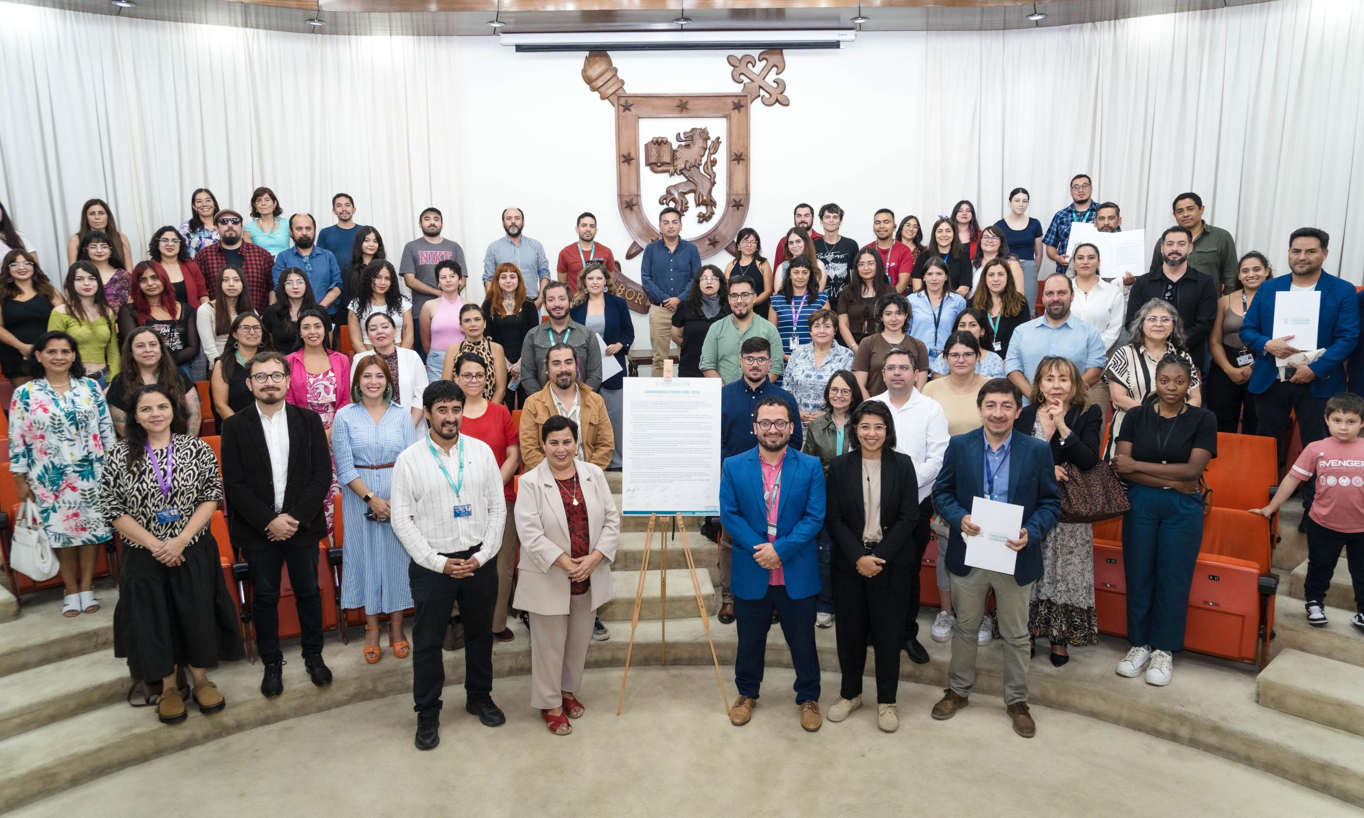 Fotografía grupal de la ceremonia del Fondo VIME 2026.